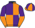 Orange and purple (quartered), halved sleeves}