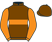 Brown, orange hoop and sleeves}