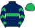 Silk colours for THE COB (IRE), trained by Ben Pauling and owned by The Cob Nuts