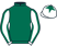 Silk colours for L'HOMME PRESSE (FR), trained by Venetia Williams and owned by DFA Racing (Pink & Edwards)