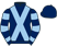 Dark blue, light blue cross belts, hooped sleeves}