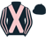 Black, pink cross belts, striped sleeves}