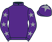Purple, grey stars on sleeves, purple cap, grey star}