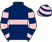 Silk colours for BACK BAR (IRE), trained by Alan Hill and owned by Richard Cranfield