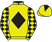 Yellow, black diamond, yellow and black checked diamond sleeves, yellow cap, black diamond}