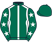 Dark green, white seams, white stars on sleeves, dark green cap}
