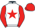 White, red star, sleeves and cap}