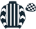 Black and white stripes, white chevrons on sleeves, check cap}