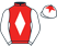 Red, white diamond and sleeves, white cap, red star}