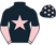 Black, pink star, halved sleeves and stars on cap}