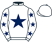 White, dark blue star, dark blue stars on sleeves, white cap}