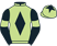 Light green, black diamond, black sleeves, light green armlets, light green cap, black star}