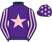 Purple, pink star, striped sleeves and stars on cap}