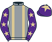Grey, beige braces, purple sleeves, beige stars, purple cap, beige star}