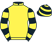Yellow, black and yellow hooped sleeves and cap}