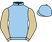 Light blue, beige sleeves