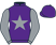 Purple, grey star and sleeves, purple cap}