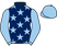 Dark blue, light blue stars, sleeves and cap}