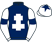 Dark blue, white cross of lorraine, white sleeves, dark blue armlets and star on white cap}