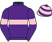 Purple, pink hoop and armlets, pink and purple hooped cap}