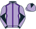 Mauve, purple seams, black and mauve diabolo on sleeves, mauve cap, black diamond}