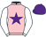 Pink, purple star, white sleeves, purple cap}