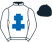 White, royal blue cross of lorraine, black cap}