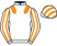 White, orange epaulettes, striped sleeves and cap}