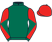 Dark green, dark green and red diabolo on sleeves, red cap}