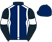 Dark blue, white seams, black sleeves, white armlets, dark blue cap}