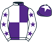 White and purple (quartered), white sleeves, purple stars, purple cap, white star}