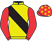Yellow, black sash, red sleeves and cap, yellow stars.}