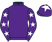 Purple, white stars on sleeves, purple cap, white star}