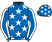 Royal blue, white stars, royal blue sleeves, white seams}