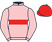 Pink, red hoop, red cap}