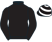 Black, white hooped cap}