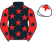 Black, red stars, red sleeves, black stars, white cap, red star}
