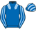 Royal blue, light blue epaulets, striped sleeves and cap}