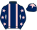 Dark blue, pink braces, dark blue sleeves, pink stars, dark blue cap, pink star}