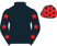 Black, red stars on sleeves, red cap, black stars}