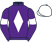 Purple, white diamond, armlets and cap}