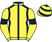 Yellow, black seams and armlets, hooped cap}