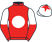 Red, white disc, white and red halved sleeves, white cap, red star}