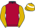 Maroon, old gold sleeves, old gold cap with a white hoop}