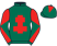 Dark green, red cross of lorraine, diabolo on sleeves and diamond on cap}