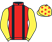 Red, black braces, yellow sleeves, yellow cap, red stars}