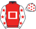 Red, white hollow box, white sleeves, red stars, white cap, red stars}