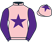 Pink, purple star, sleeves and star on cap}
