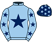 Light blue, dark blue star, light blue sleeves, dark blue stars, dark blue cap, light blue stars}