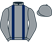 Grey, dark blue braces}